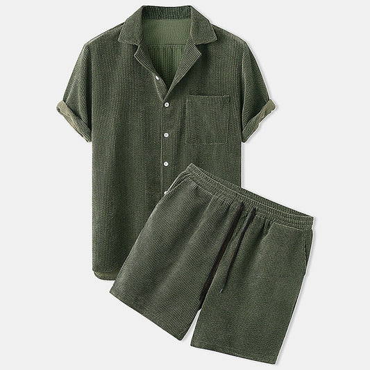 Milo - Casual Shirt Shorts Set | By Mason & Reed London