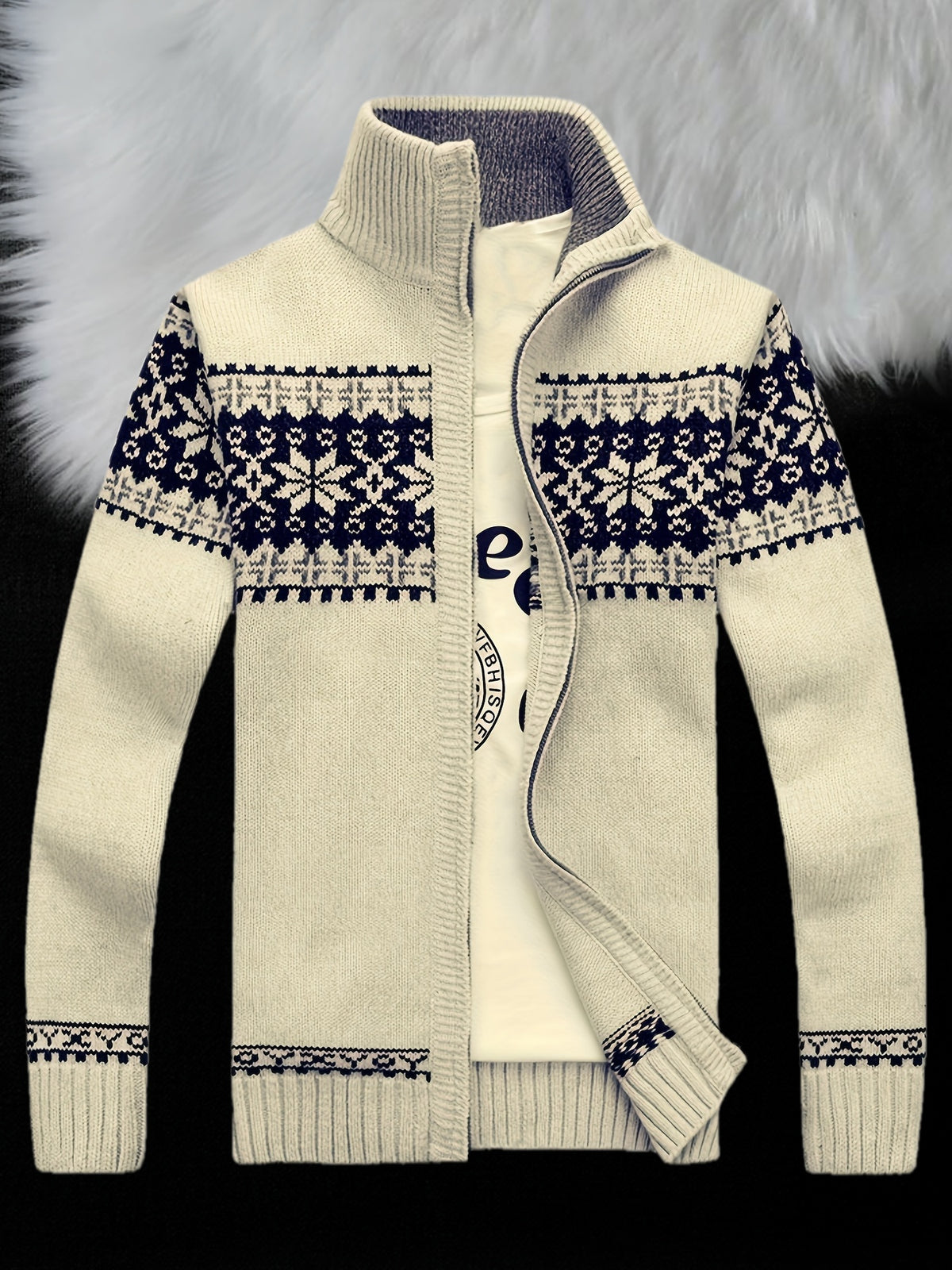 Abraham - Heritage Patterned Cardigan | By Mason & Reed London