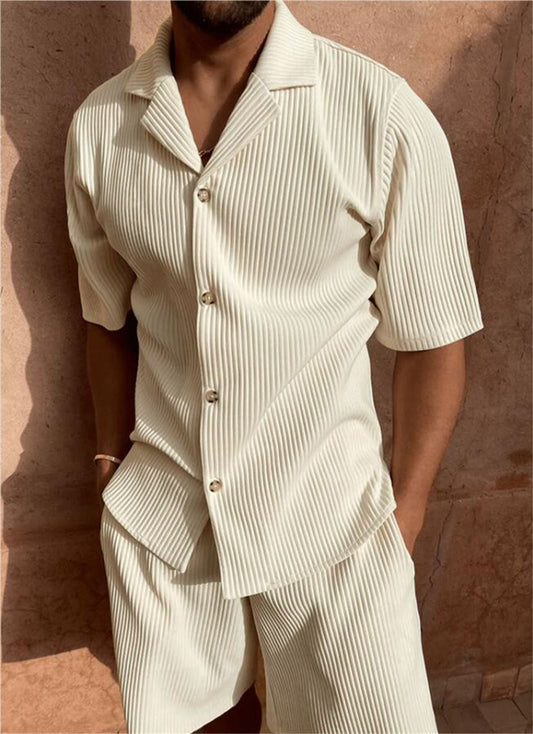 Richard - Breathable Summer Shirt & Shorts Set | By Mason & Reed London