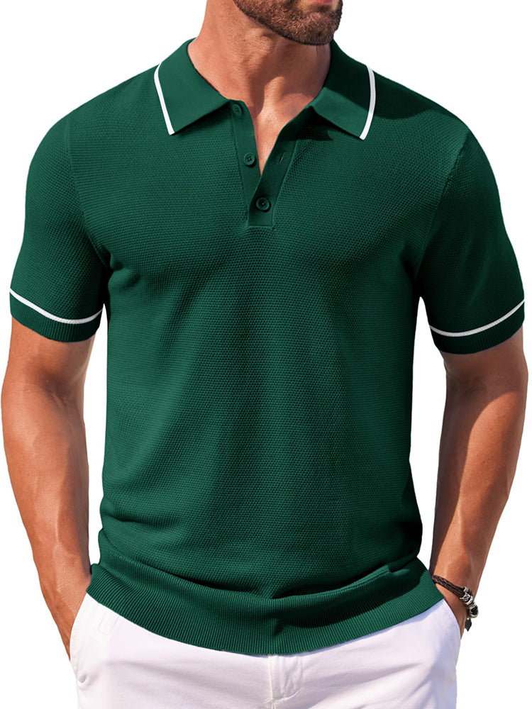 Math - Leisure Knit Golf Polo | By Julian & Claire Toronto