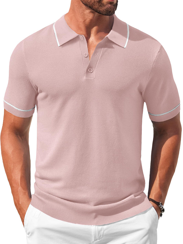 Math - Leisure Knit Golf Polo | By Julian & Claire Toronto
