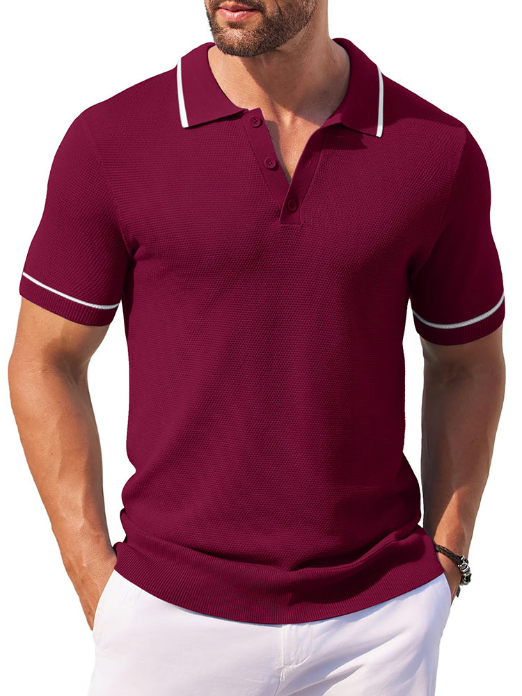 Math - Leisure Knit Golf Polo | By Julian & Claire Toronto