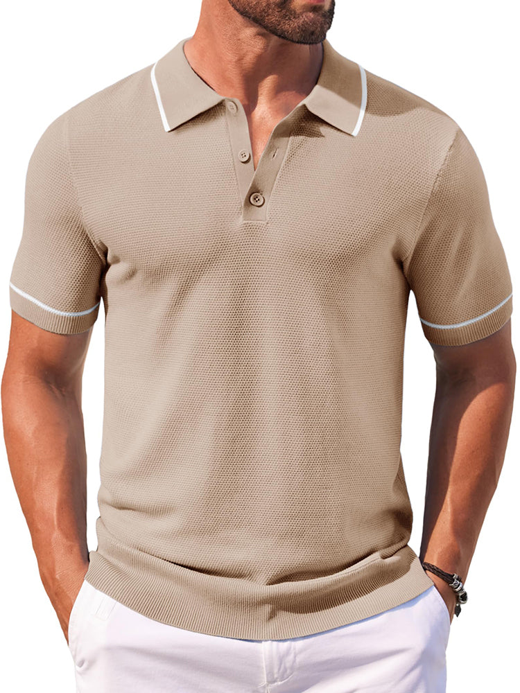Math - Leisure Knit Golf Polo | By Julian & Claire Toronto