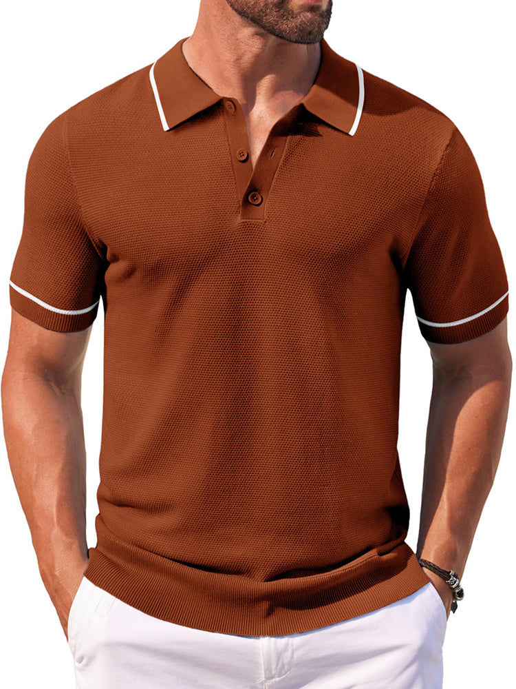 Math - Leisure Knit Golf Polo | By Julian & Claire Toronto
