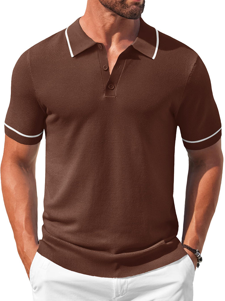 Math - Leisure Knit Golf Polo | By Julian & Claire Toronto