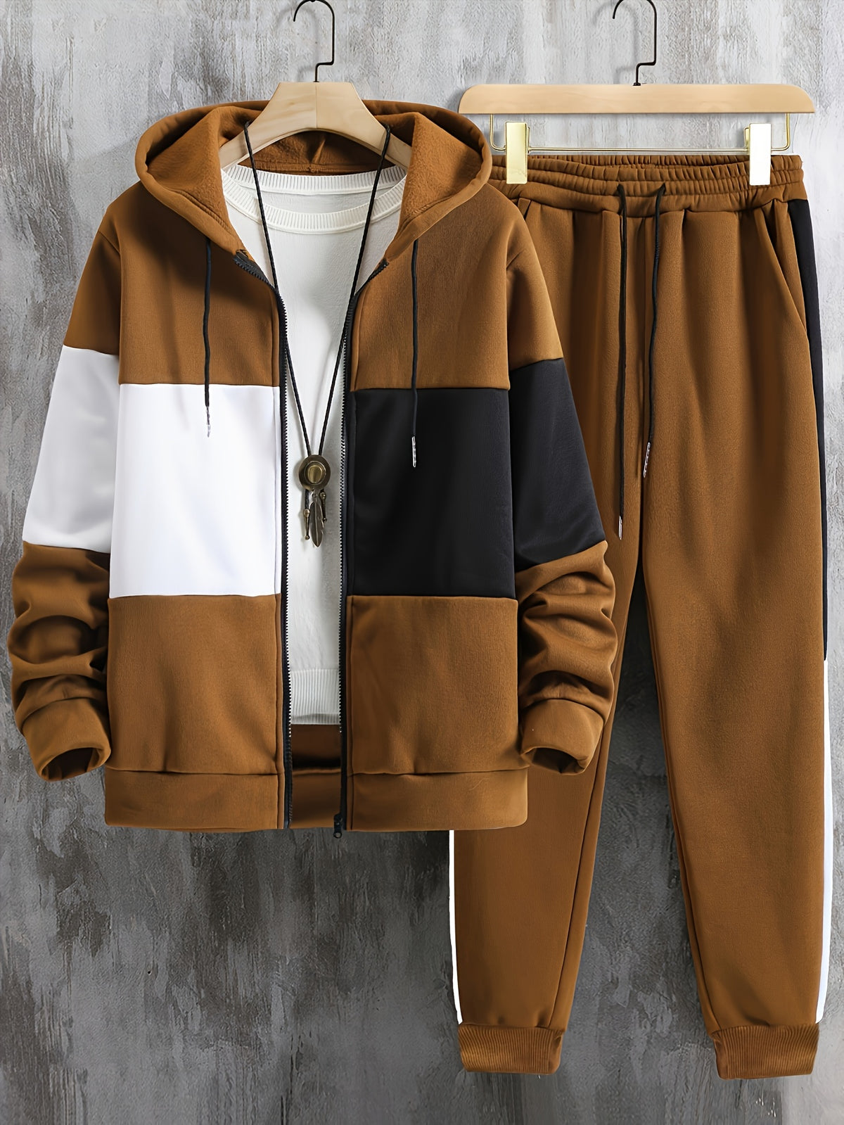 Walter - Colour Block Casual Hooded Set | By Mason & Reed London