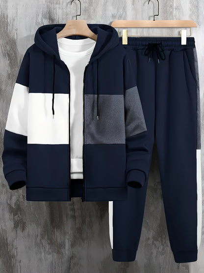 Walter - Colour Block Casual Hooded Set | By Mason & Reed London