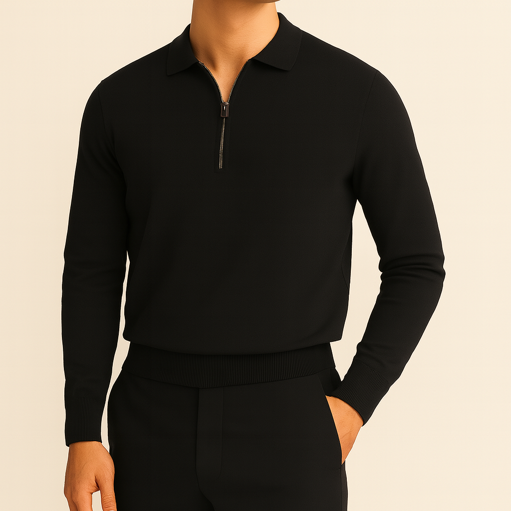 Dominic - Essential Zip Sweater | By Mason & Reed London