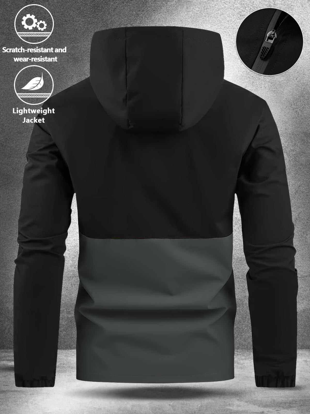 Darren - Colour Block Hooded Jacket | By Mason & Reed London