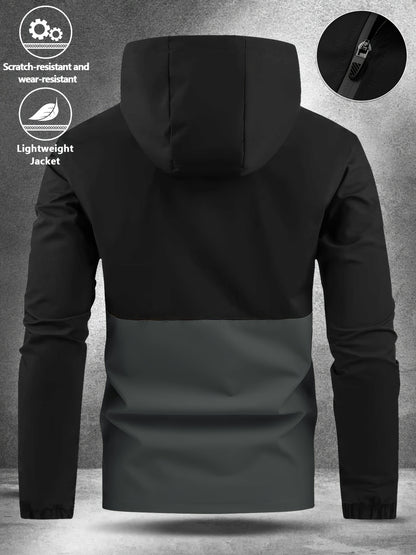 Darren - Colour Block Hooded Jacket | By Mason & Reed London
