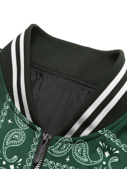 Kevin - Vintage Paisley Baseball Jacket | By Mason & Reed London