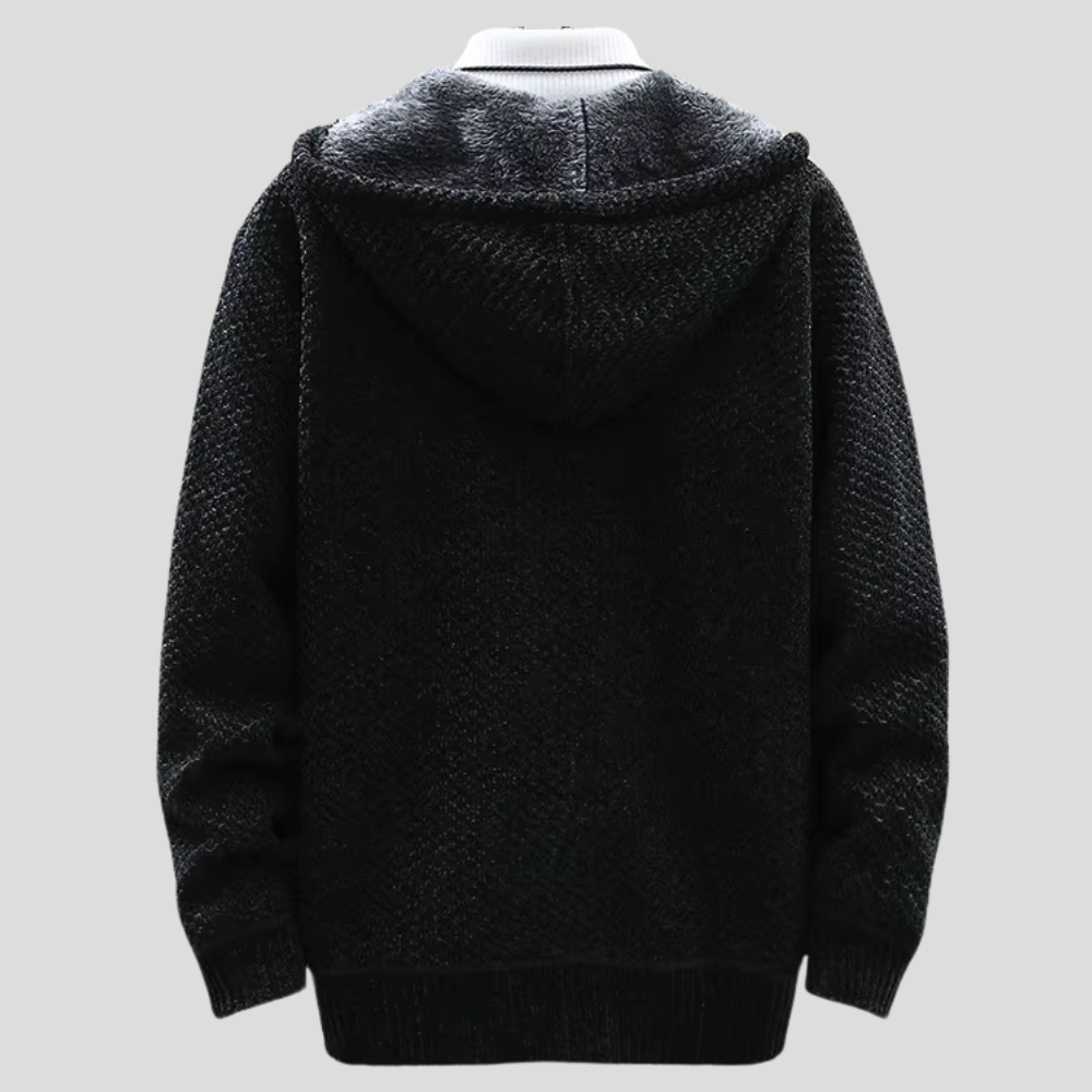 Troy - Modern Comfort Knit Zip Hoodie | By Mason & Reed London
