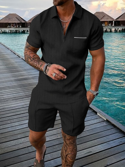 Tomas - Short-Sleeve Polo Set | By Mason & Reed London