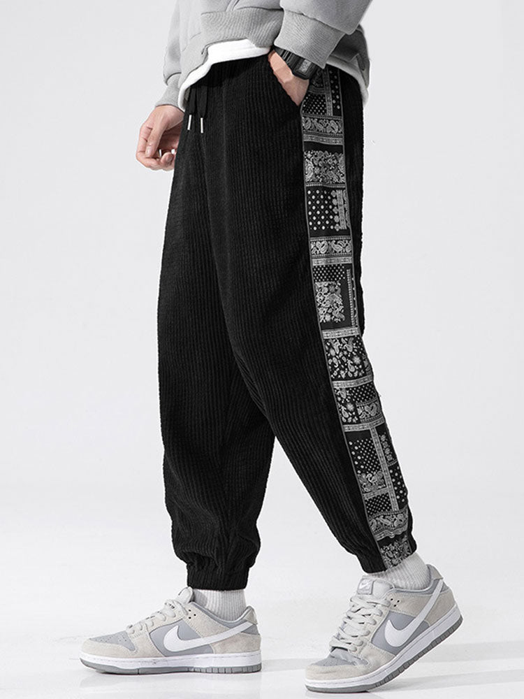 Dennis - Paisley Panel Pants | By Mason & Reed London