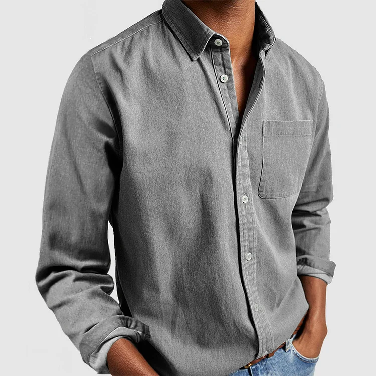 Kieran - Modern Soft-Touch Button-Up Shirt | By Mason & Reed London