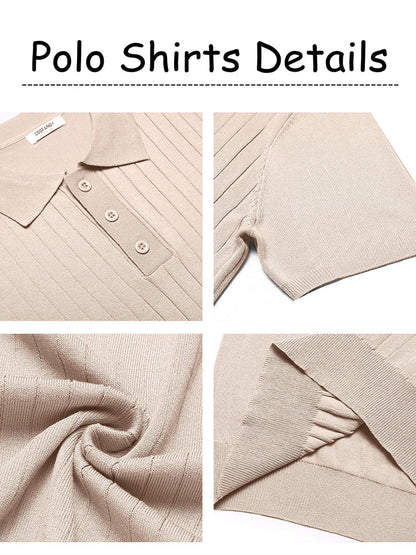 Dex - Casual Ribbed Knitted Polo | By Mason & Reed Londono