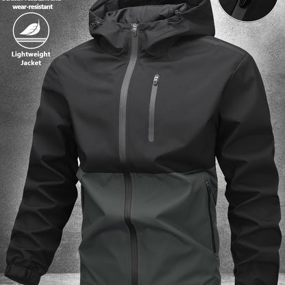 Darren - Colour Block Hooded Jacket | By Mason & Reed London