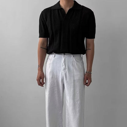 Roger - Classic Knitted Polo Shirt | By Mason & Reed Londone Toronto