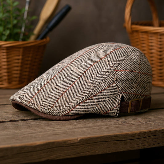 Kasper - Vintage Plaid Oxford Cap | By Mason & Reed London