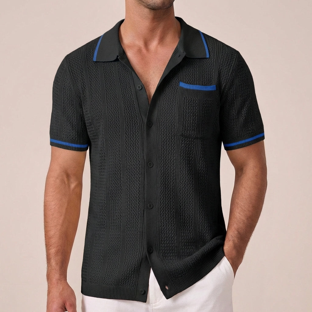 Ollie -  Short Sleeve Camp Collar Shirt | By Mason & Reed London