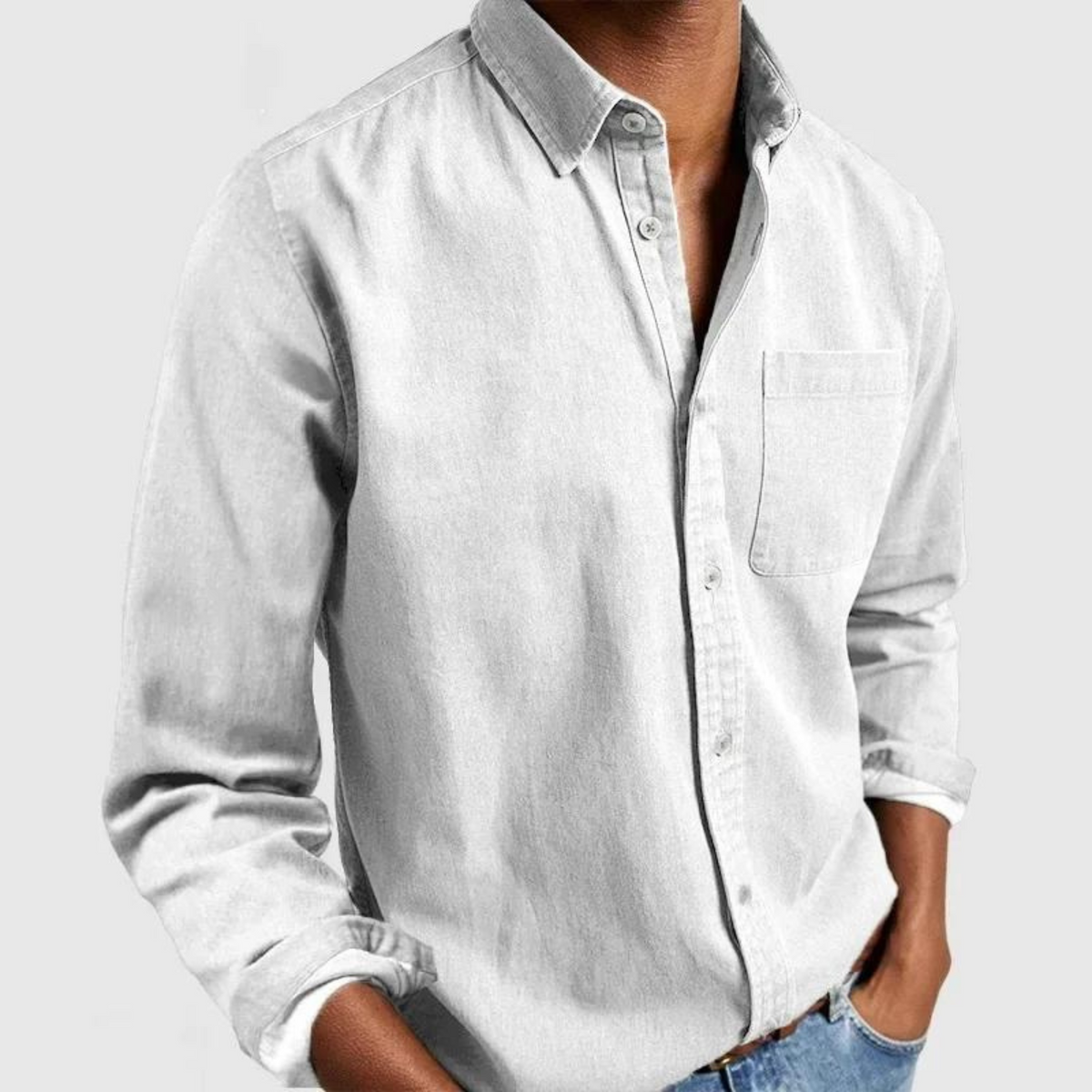 Kieran - Modern Soft-Touch Button-Up Shirt | By Mason & Reed London