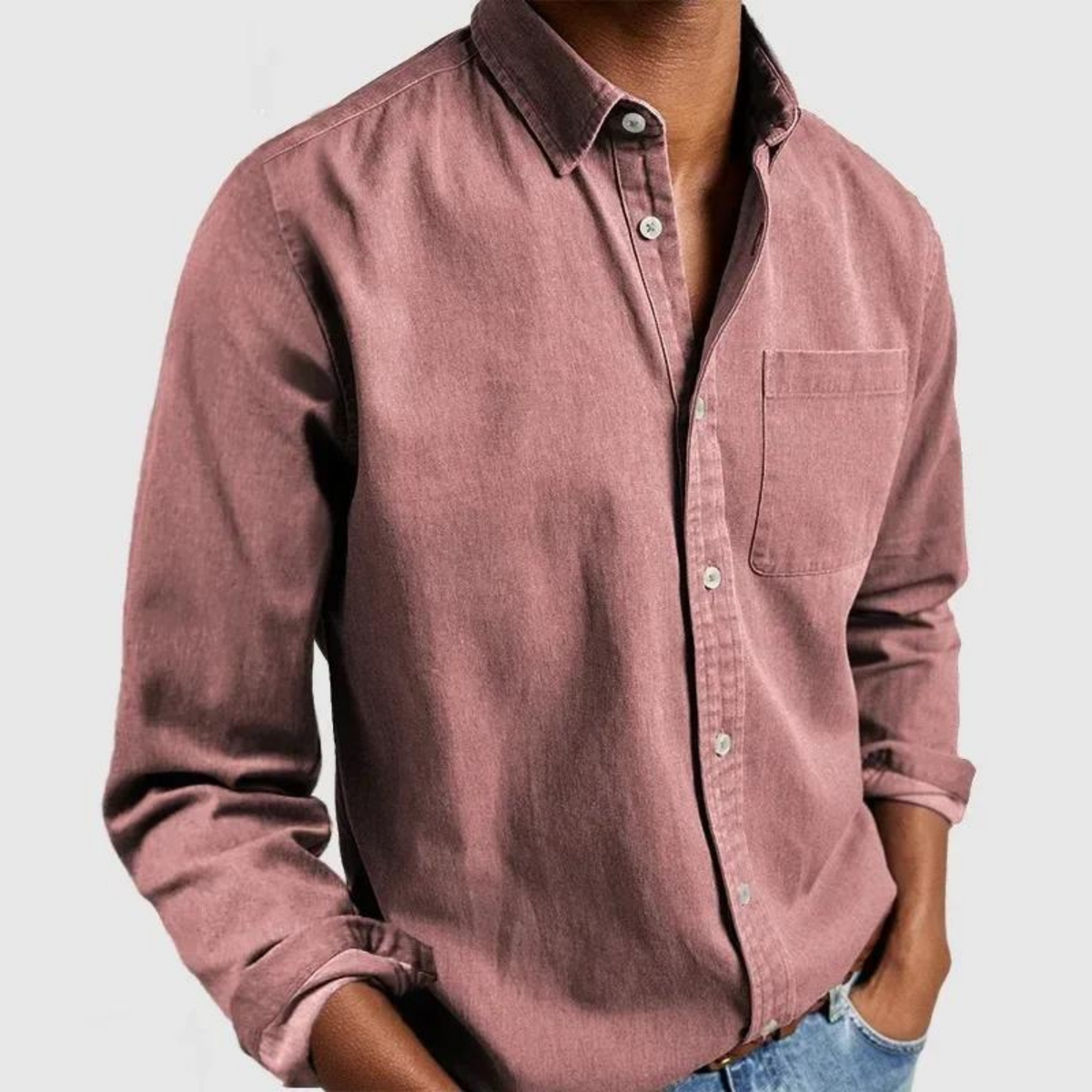 Kieran - Modern Soft-Touch Button-Up Shirt | By Mason & Reed London