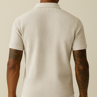 Kevin - Modern Lapel Collar Polo Shirt | By Mason & Reed London