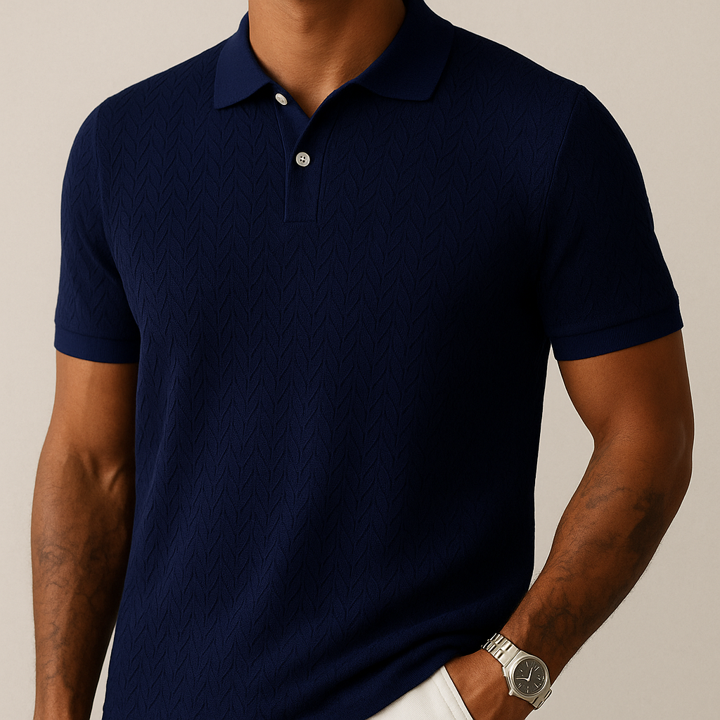 Kevin - Modern Lapel Collar Polo Shirt | By Mason & Reed London