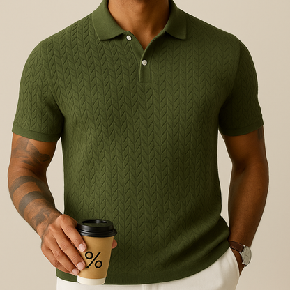 Kevin - Modern Lapel Collar Polo Shirt | By Mason & Reed London
