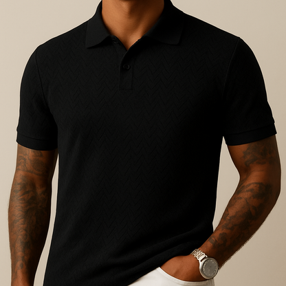 Kevin - Modern Lapel Collar Polo Shirt | By Mason & Reed London