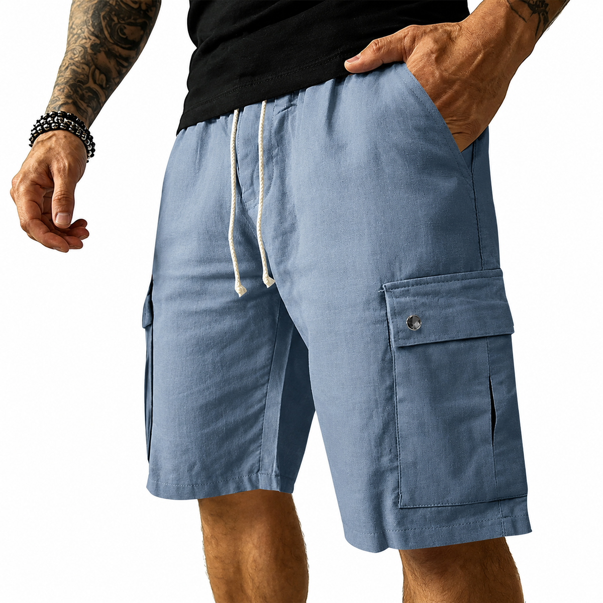 Dylan - Modern Utility Pocket Shorts | By Mason & Reed London