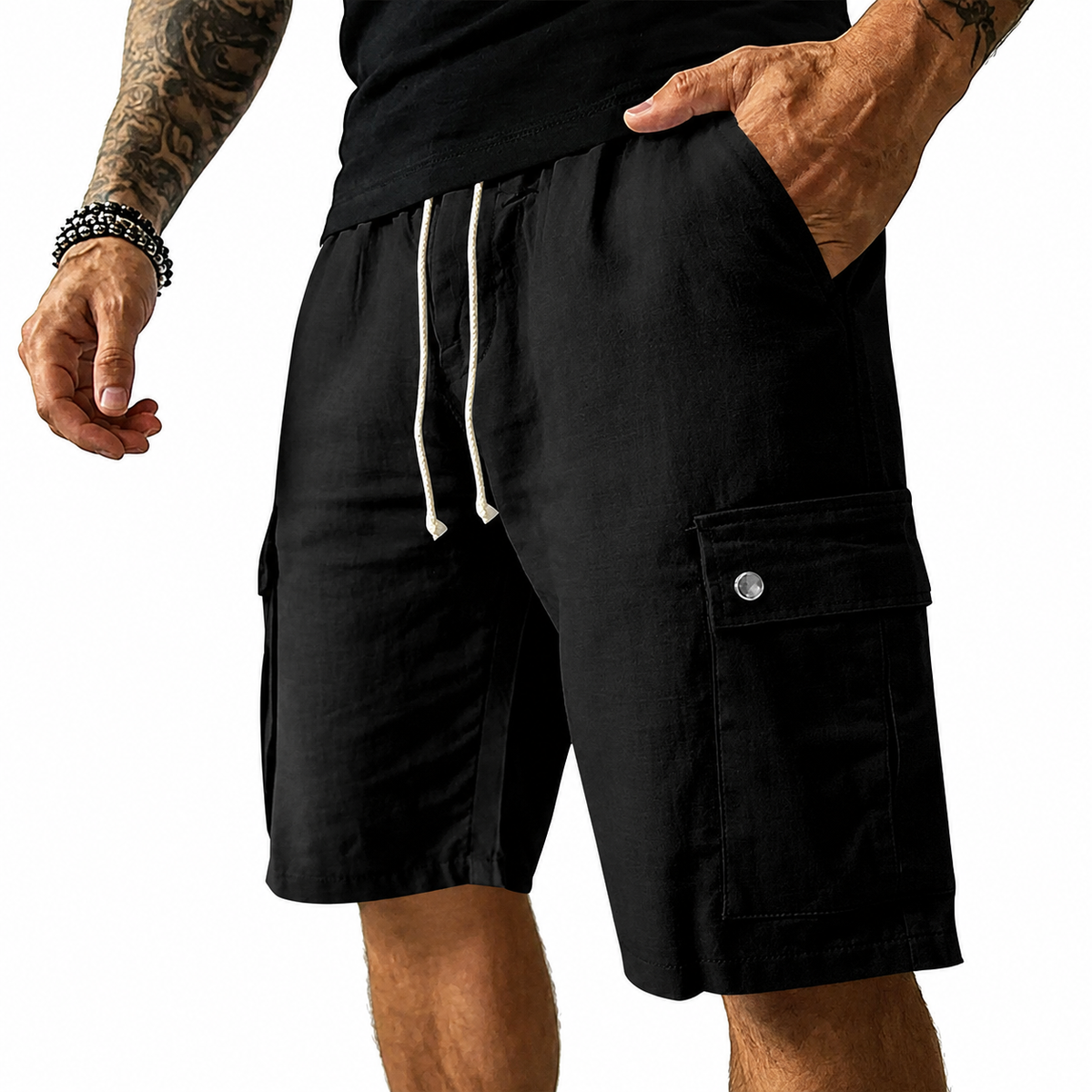 Dylan - Modern Utility Pocket Shorts | By Mason & Reed London