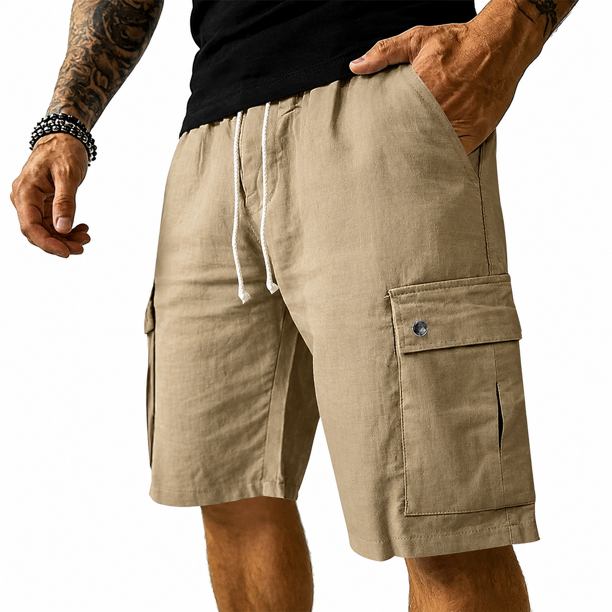Dylan - Modern Utility Pocket Shorts | By Mason & Reed London