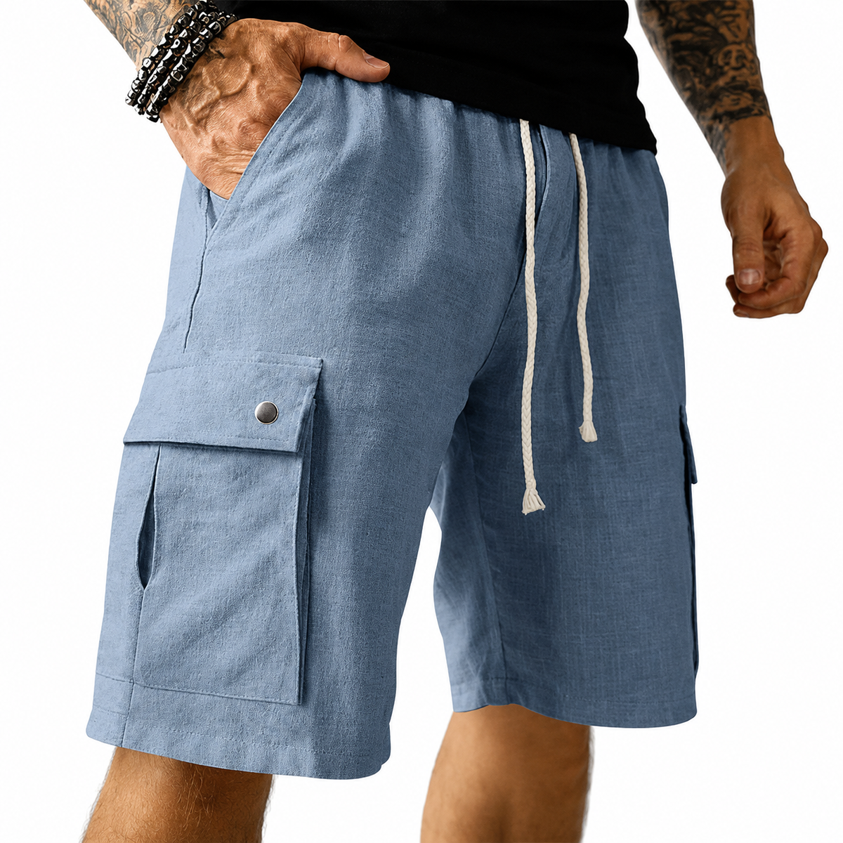 Dylan - Modern Utility Pocket Shorts | By Mason & Reed London