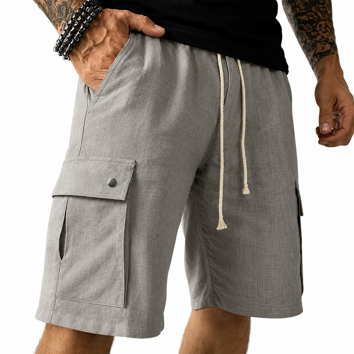 Dylan - Modern Utility Pocket Shorts | By Mason & Reed London