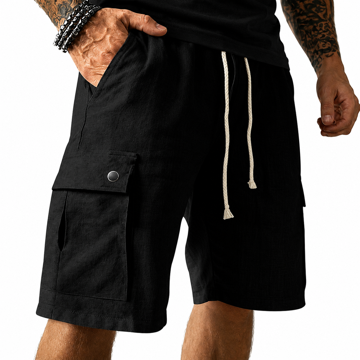Dylan - Modern Utility Pocket Shorts | By Mason & Reed London