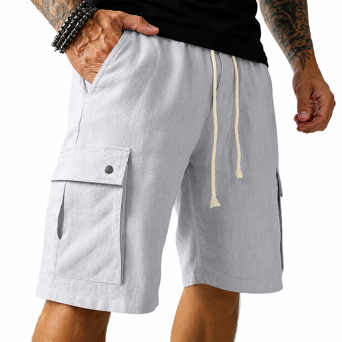 Dylan - Modern Utility Pocket Shorts | By Mason & Reed London