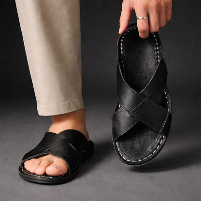 Kent - Classic Cross-Strap Comfort Sandals | By Mason & Reed London