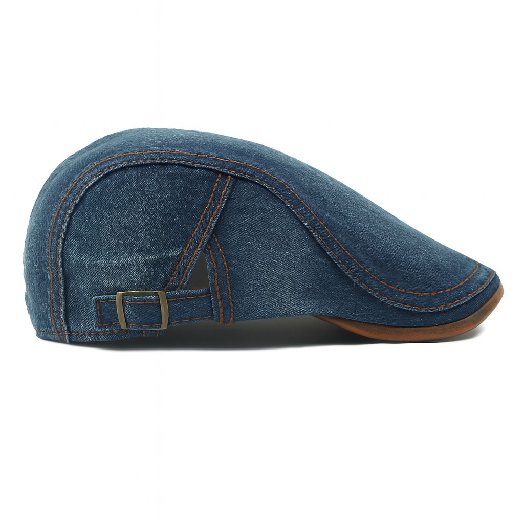 Mikkel - Classic Washed Denim Cap | By Mason & Reed London