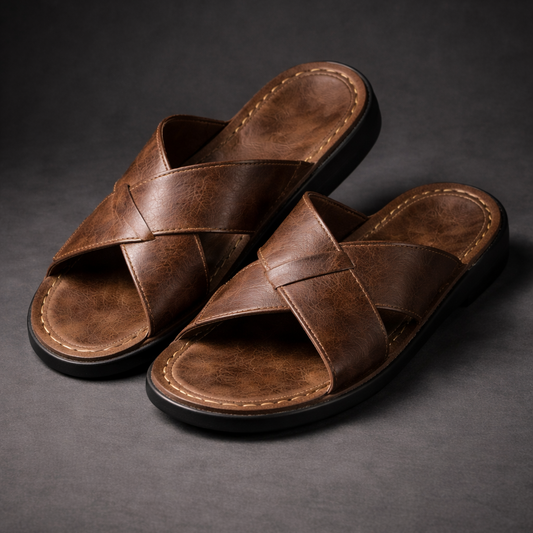 Kent - Classic Cross-Strap Comfort Sandals | By Mason & Reed London