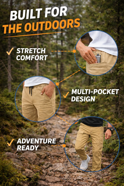 Cameron -Autumn- Outdoors - Multi-Pocket Pants | By Mason & Reed London