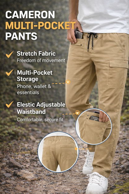 Cameron -Autumn- Outdoors - Multi-Pocket Pants | By Mason & Reed London