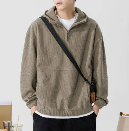 Phillip - Relaxed Quarter-Zip Hoodie | By Mason & Reed London