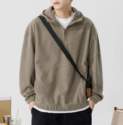 Phillip - Relaxed Quarter-Zip Hoodie | By Mason & Reed London