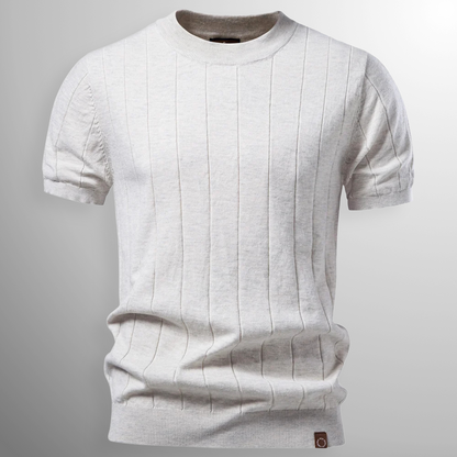 Jonas - Modern Textured Short Sleeve T-Shirt | By Mason & Reed London