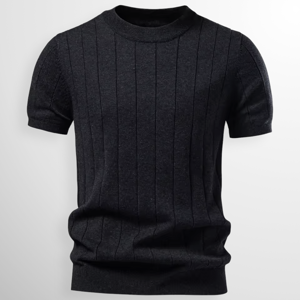 Jonas - Modern Textured Short Sleeve T-Shirt | By Mason & Reed London