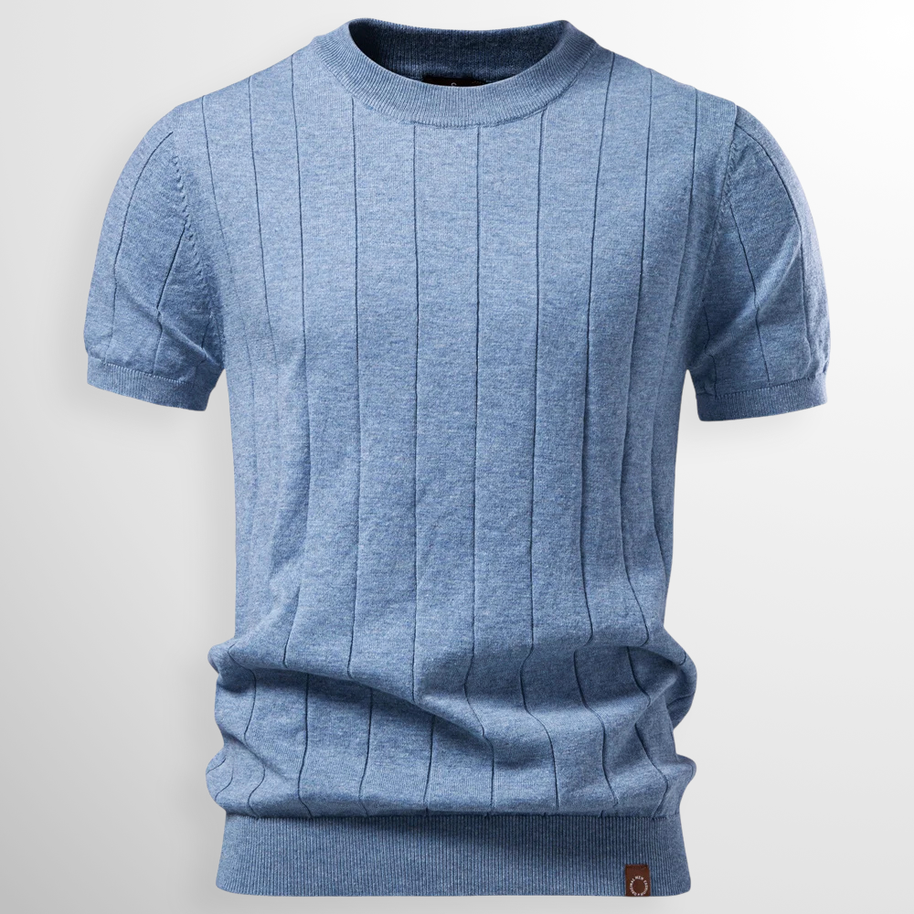 Jonas - Modern Textured Short Sleeve T-Shirt | By Mason & Reed London