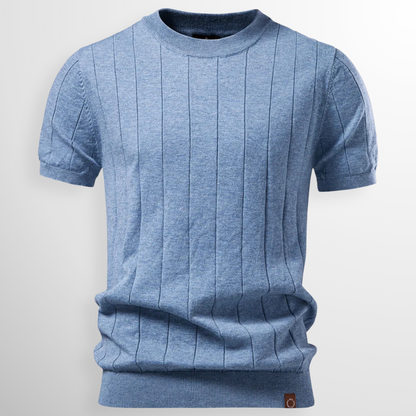Jonas - Modern Textured Short Sleeve T-Shirt | By Mason & Reed London
