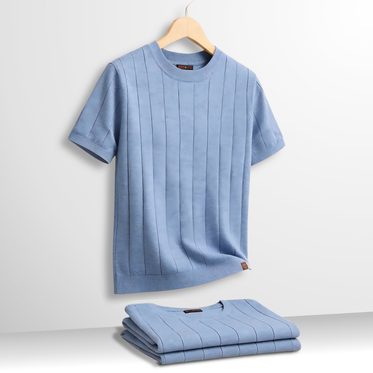 Jonas - Modern Textured Short Sleeve T-Shirt | By Mason & Reed London