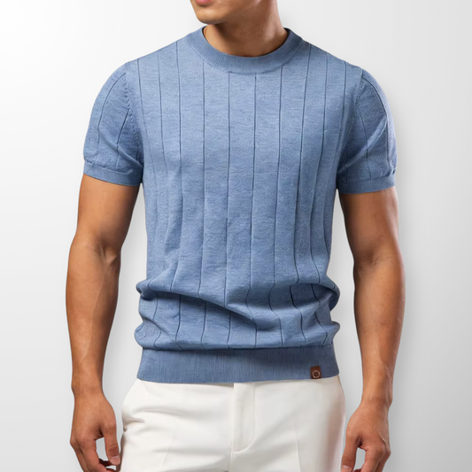 Jonas - Modern Textured Short Sleeve T-Shirt | By Mason & Reed London